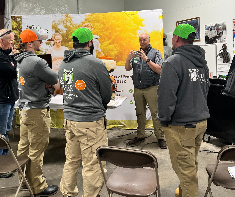 ohDEER founder Kurt Upham at spring technician training 