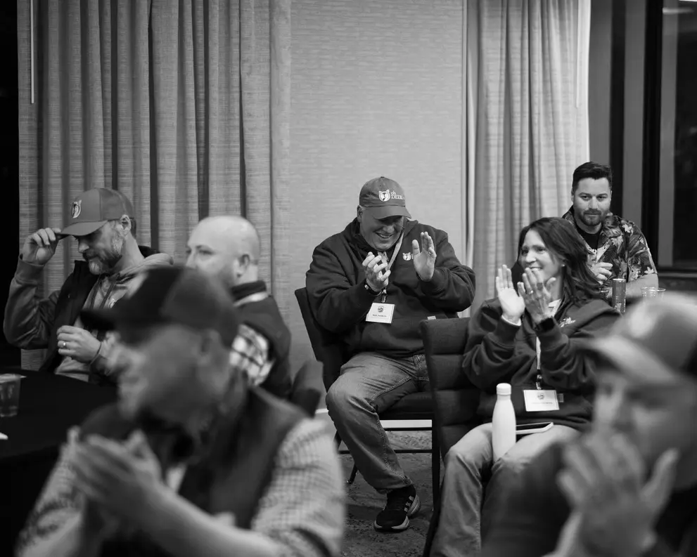 ohDEER franchisee Rob Jenkins clapping