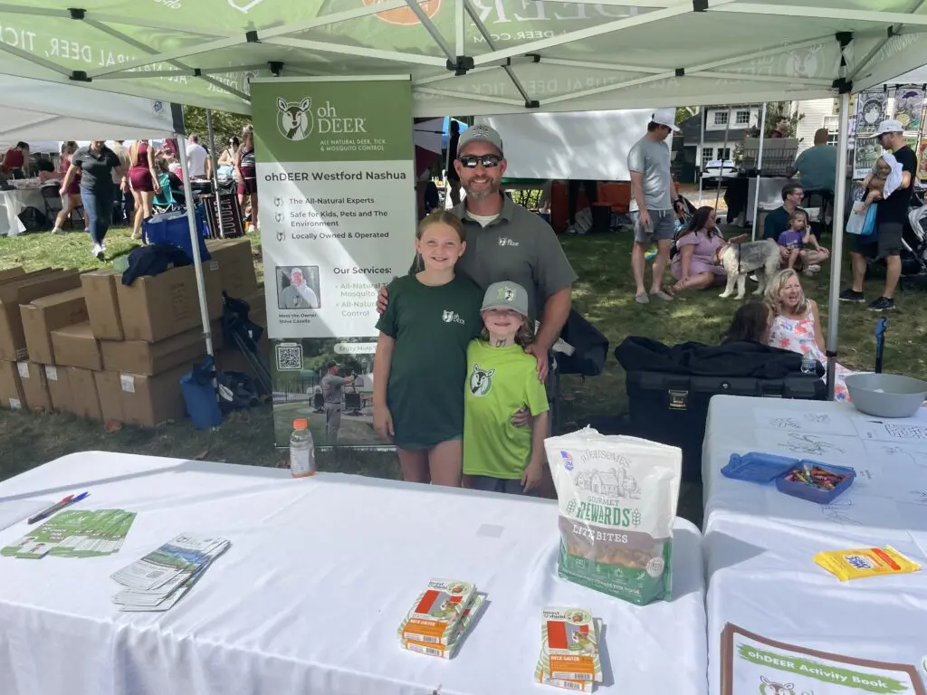 ohDEER Westford Nashua owner Steve Casello with his kids at local event 
