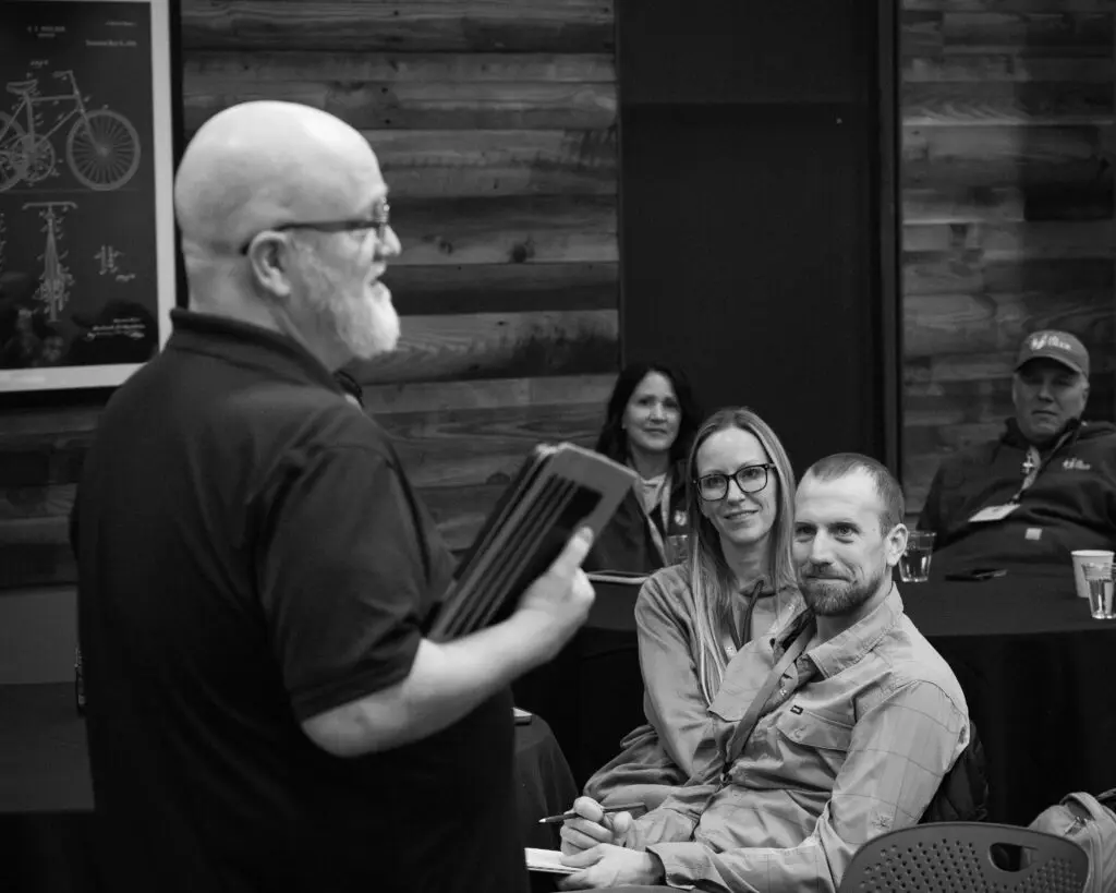 senior director of operations todd lamson presenting 