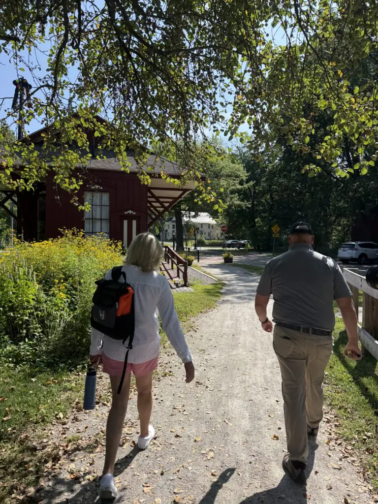ohDEER founders Kurt and Colleen walking to work 