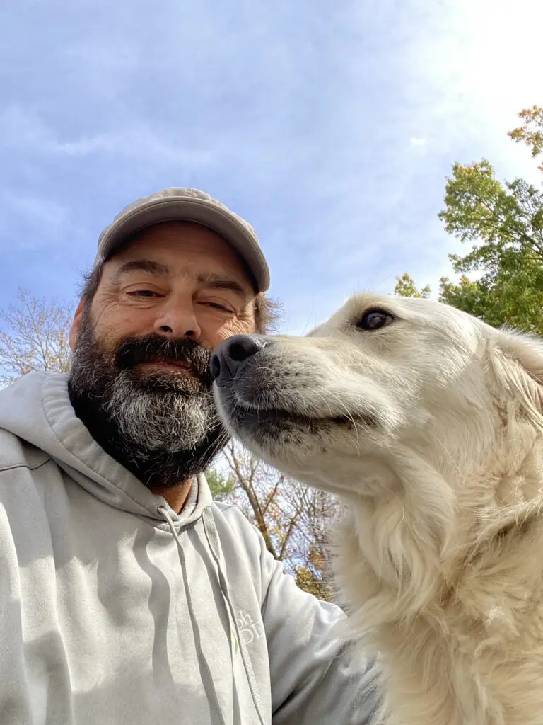 ohDEER franchise owner with dog 