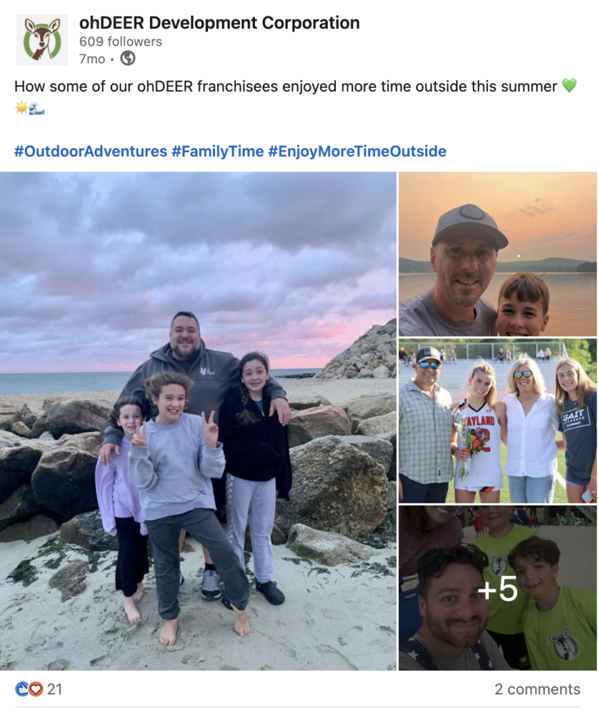 living our mission ohDEER enjoy more time outside LinkedIn presence 