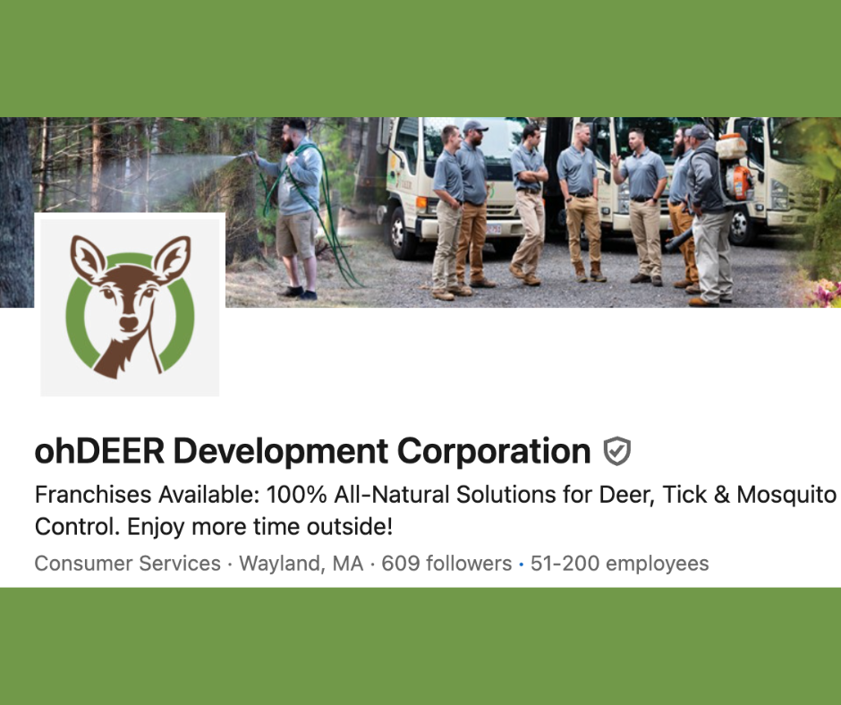 pest control franchise LinkedIn presence