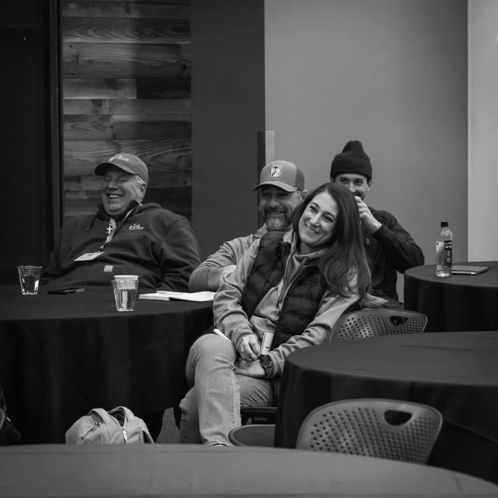 ohDEER franchisees laughing at the annual event 