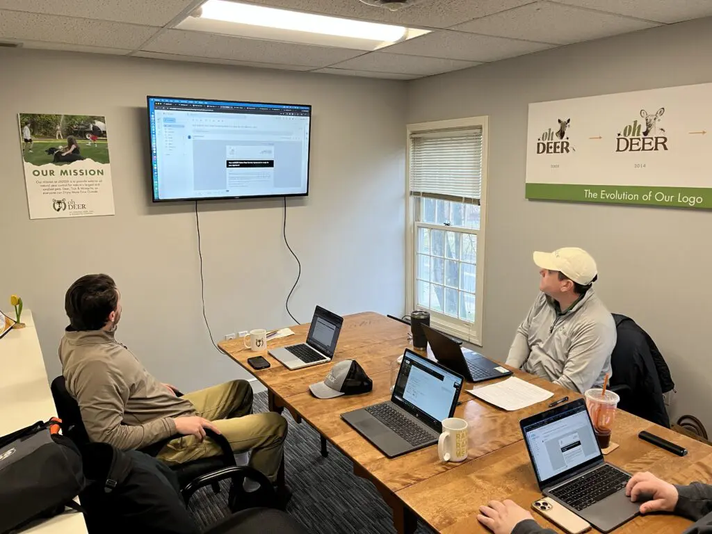 New ohDEER franchisees training at the home office 