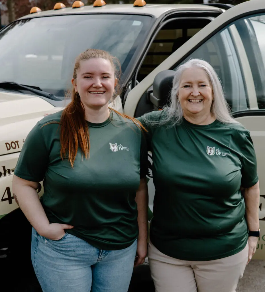 women in franchising, sarah and jeri lucco standing in front of ohDEER truck 